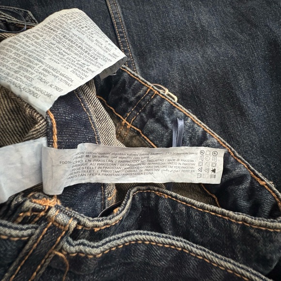 ZARA Strapless Wide Leg Denim Jumpsuit NEW - Picture 14 of 15